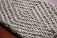 Load image into Gallery viewer, White Flourish Jute Mat