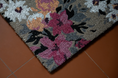 Load image into Gallery viewer, Blossom Floral Grey Coir Mat