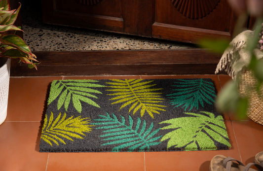 Mystic Leaves Coir Doormat